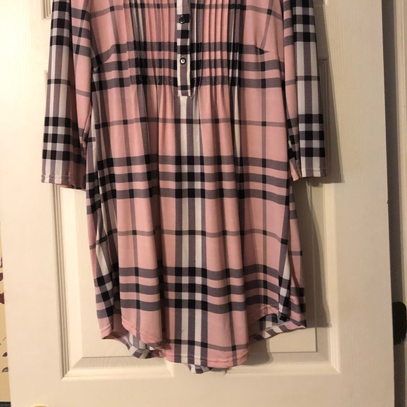 SOLD on another site! Sweet Pink & Black Tunic - Picture 4 of 4